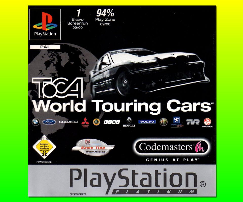 ☘️ Sony PlayStation 1 "TOCA World Touring Cars (Platinum)" ☘️ in Leipzig