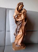 Holz Figur Madonna mit Kind handgeschnitzt Oberammergau Baden-Württemberg - Ladenburg Vorschau