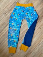 Handmade DIY Mitwachshose Pumphose bird blau gelb Gr 110 116 Dresden - Leuben Vorschau