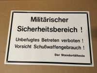 Bundeswehr Warnschilder 5 Stück Original Wiesbaden - Delkenheim Vorschau