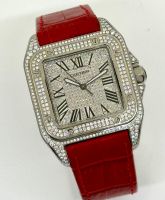 Cartier Santos XL Ref. 2656 Fully ICED OUT + NEW STRAP Baden-Württemberg - Baden-Baden Vorschau