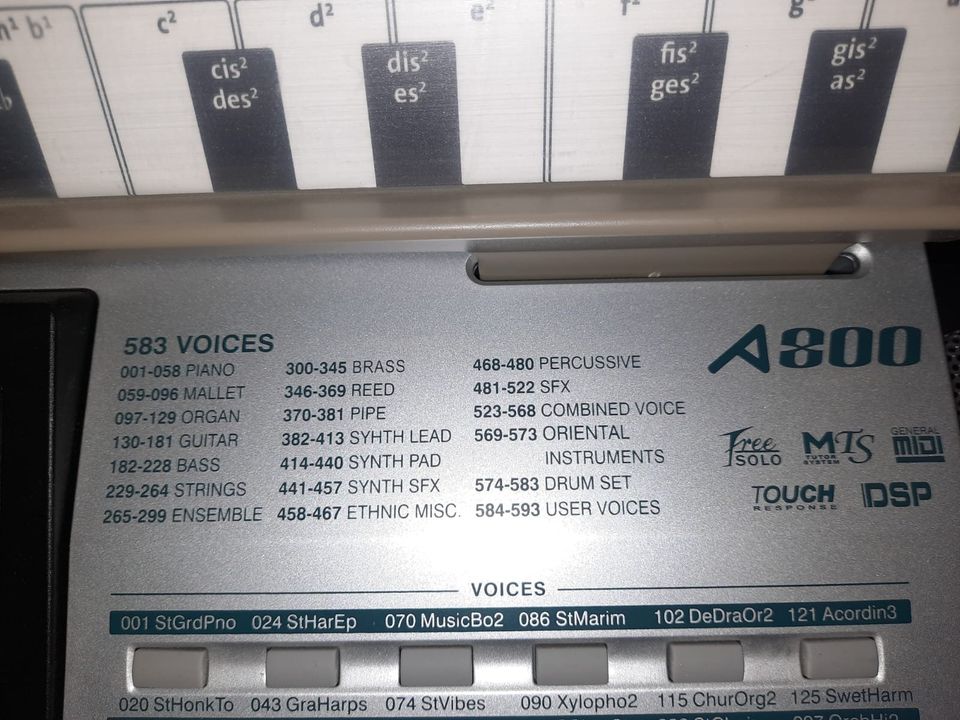 Keyboard medeli A800 kaum genutzt mit Ständer und Sitz in Swisttal