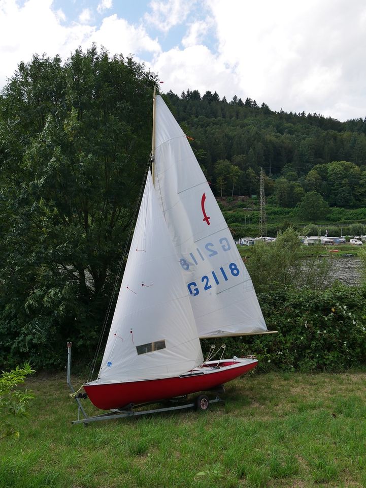 Korsar Segeljolle mit Trailer in Heidelberg