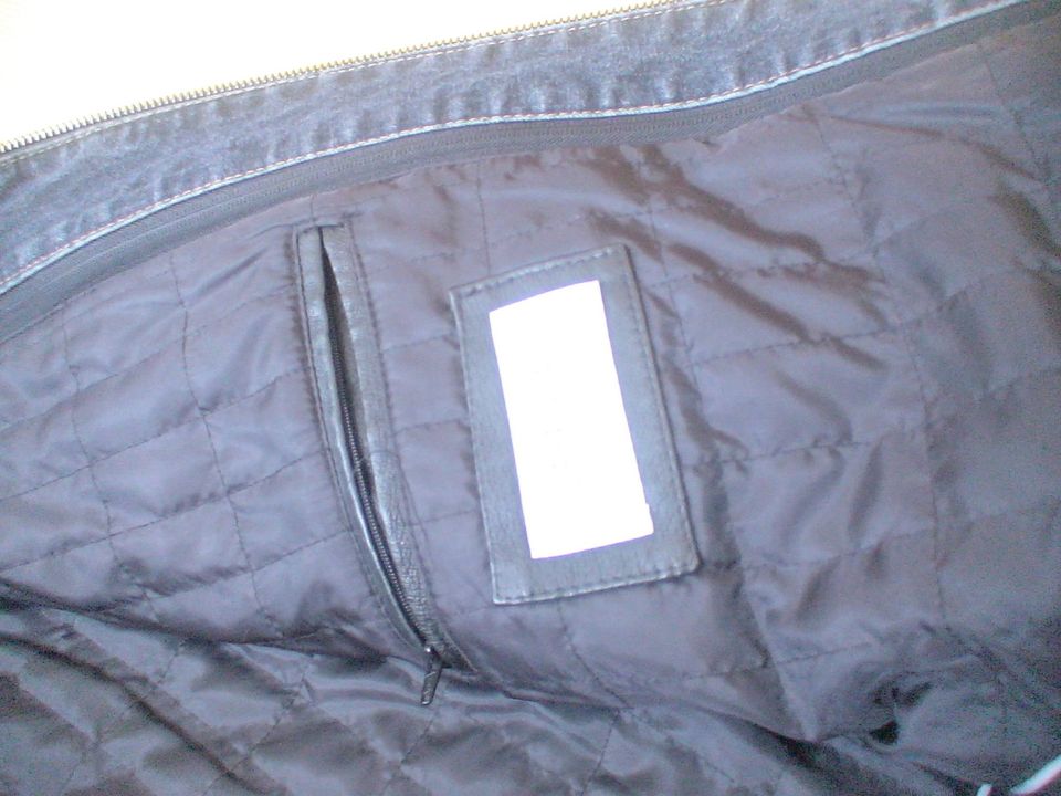 Lederjacke schwarz abnehmb. Doppelkragen Jeans Gr. M Canda C&A in Essen-Haarzopf