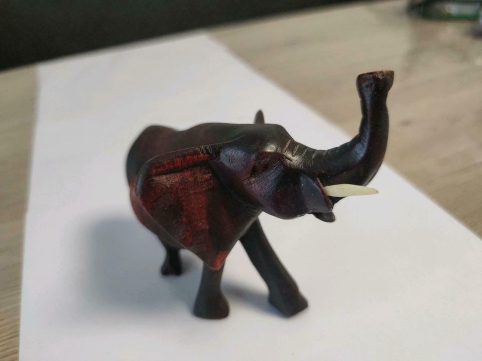 Elefant deko holz elephant braun modern design afrika Wohnzimme in Fürstenfeldbruck