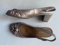 Gabor - Elegante Sandale/ Pumps Gr. 41, Weite H in Gold Thüringen - Erfurt Vorschau