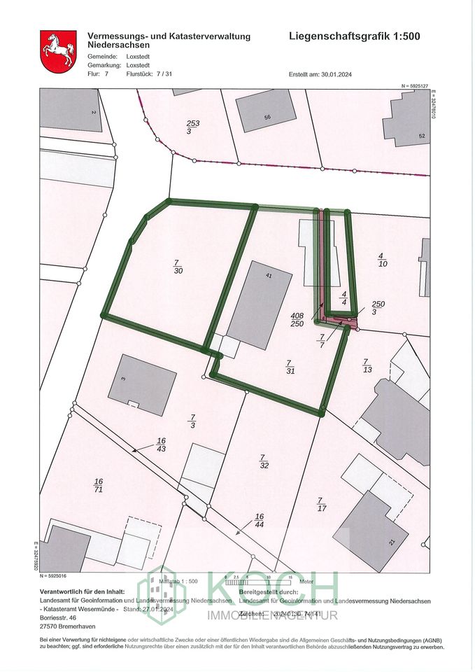 Bauernkate und zusätzliches Baugrundstück im gewachsener Lage von Loxstedt in Loxstedt