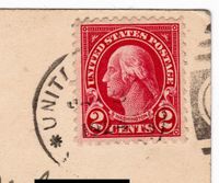 Briefmarken, 1 x George Washington 2-Cent auf AK, (T106m) Baden-Württemberg - Heidelberg Vorschau