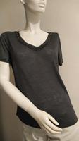 T-Shirt H&M grau mit Perlen V-Ausschnitt Nordrhein-Westfalen - Burscheid Vorschau