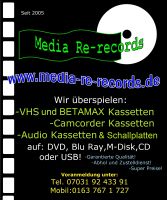 Video und Audio Kassetten und Schallplatten  Digitalisierung Baden-Württemberg - Sindelfingen Vorschau