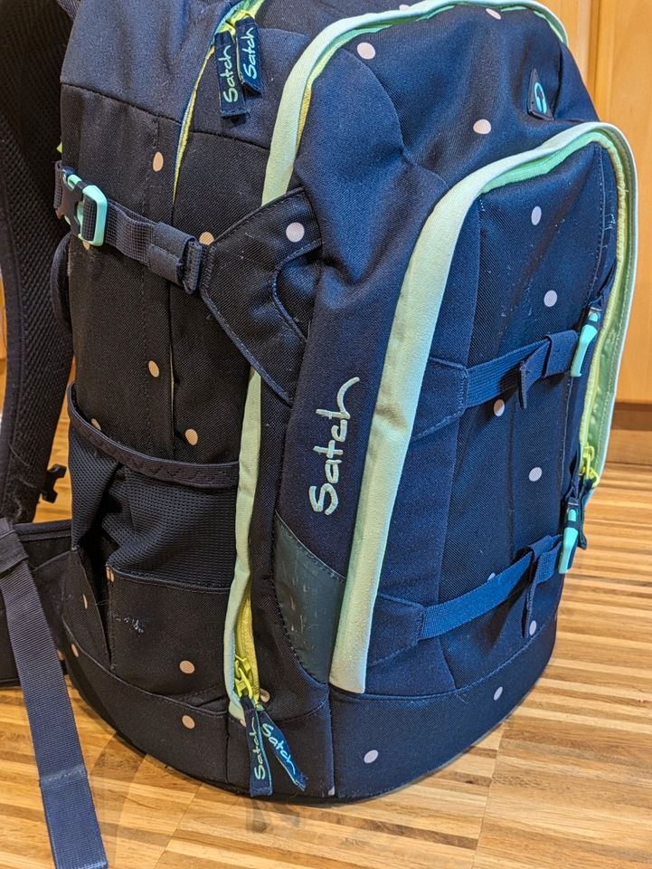 Satch Schulrucksack in Blau / Türkis & Gelb in Freiberg am Neckar