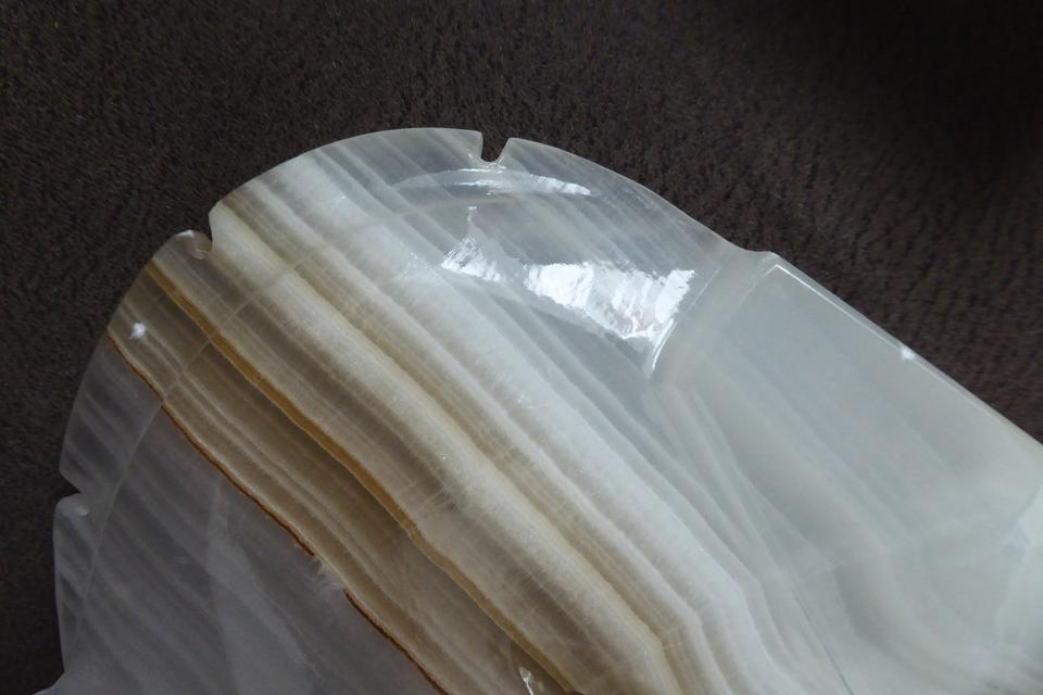Onyx-Buchstützen 2 Pferdeköpfe, Höhe 19 cm, schöne Maserung in Planegg
