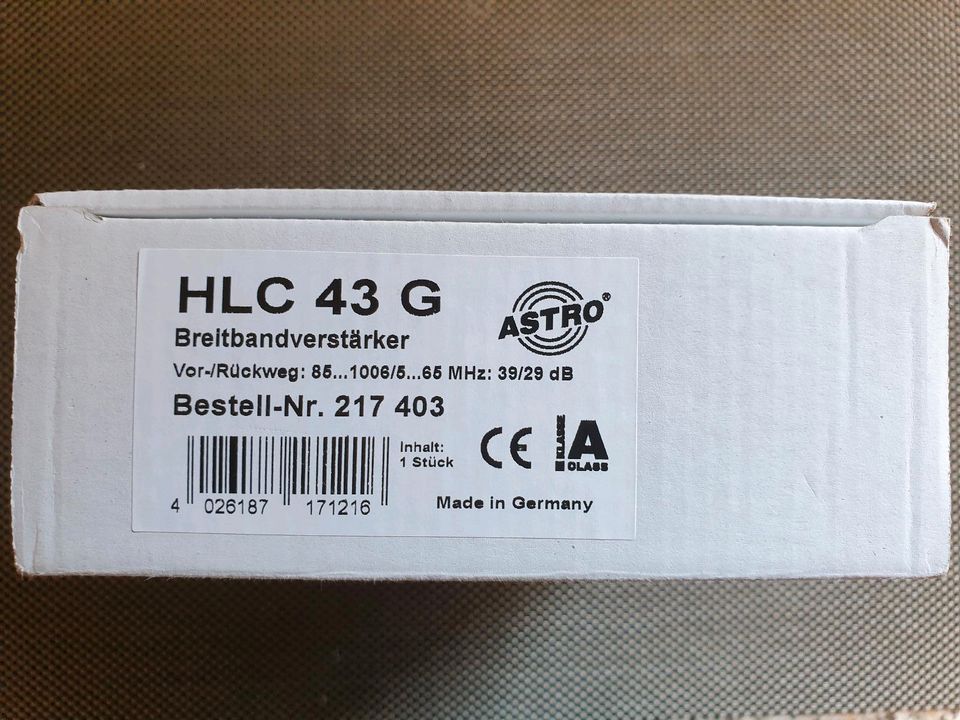 1 Stück Astro HLC 43 G Breitbandverstärker C (4.3) KDG in Bad Münder am Deister