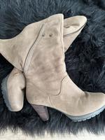 Högl ausgefallene Stiefel Grau-Taupe Leder Gr 36 Nordrhein-Westfalen - Witten Vorschau