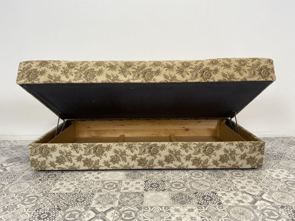 WMK Raumaufhellendes und gut erhaltenes Vintage Daybed mit Bettkasten # Liege Tagesbed Sofa Couch Recamiere Retro 60er 70er - Lieferung möglich in Berlin