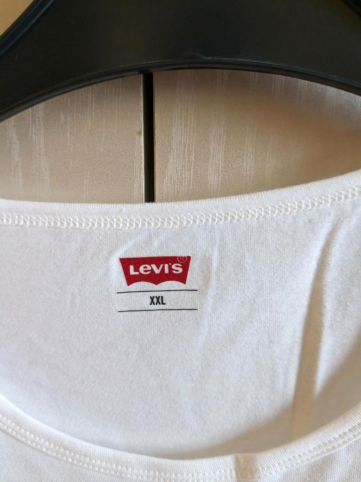 Levi's Herren T-Shirt Größe XXL cremeweiß in Wettin-Löbejün
