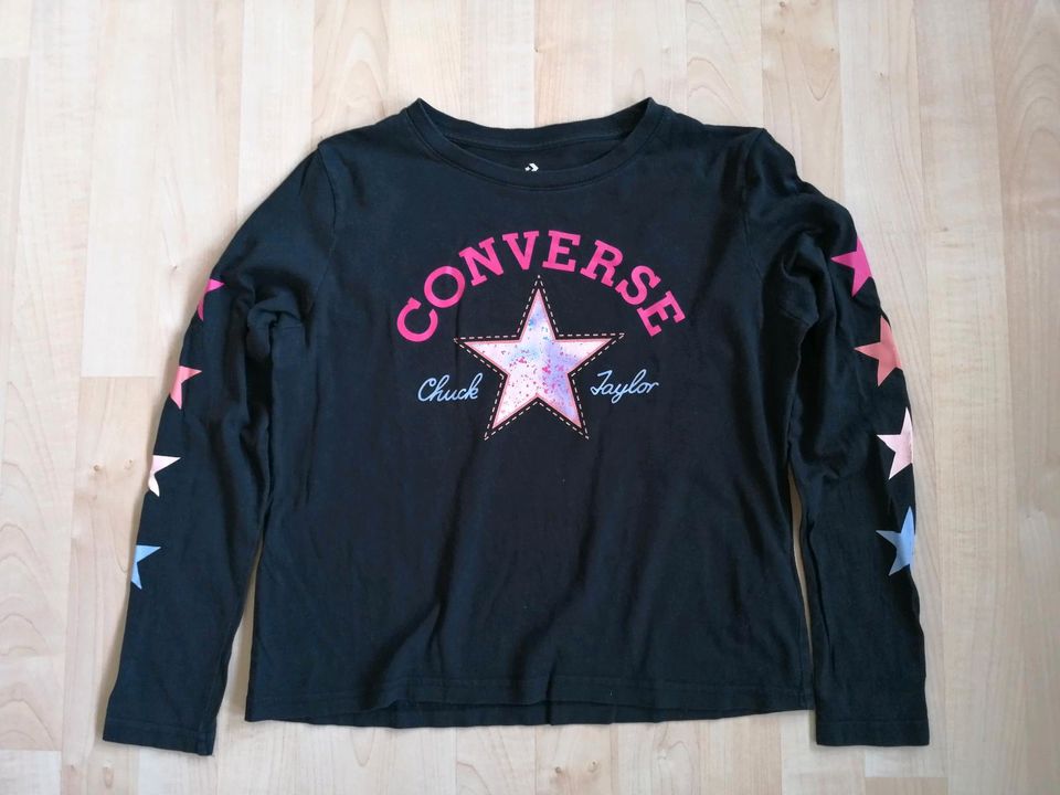 La-shirt, Pulli, Converse, bunt, schwarz, Gr. 164 in Marburg