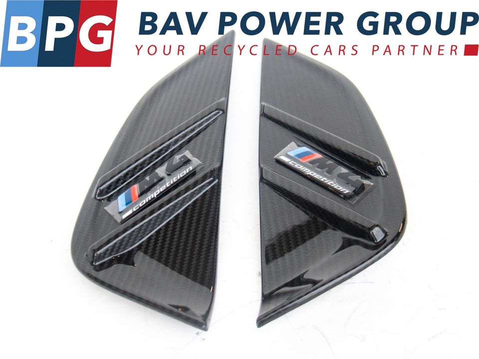 BMW M4 G82 G83 Carbon Kotflügel Zierleiste Lufteinlass Set