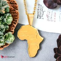 Afrikanischer Kontinent Halskette Kette Halskette Gold Edelstahl Berlin - Charlottenburg Vorschau