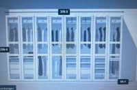 ikea pax Kleiderschrank mit tyssdel türen und Beleuchtung np;3100 Nordrhein-Westfalen - Solingen Vorschau