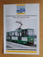 mgb Prospekt Tatra Tram Straßenbahn Zwickau KT4D Modernisierung Berlin - Charlottenburg Vorschau