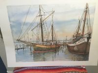 Maritimer Kunstdruck alte Schiffe Bild  (200er Auflage) Kiel - Elmschenhagen-Nord Vorschau