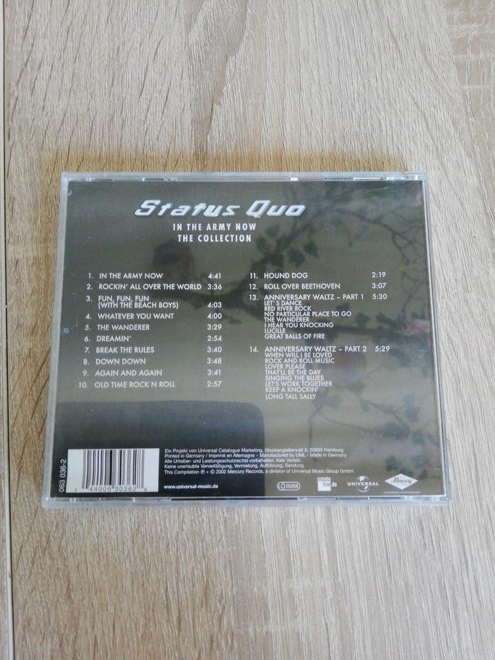 CD status quo / in the army now collection in Ahrensburg