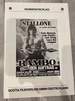 Rambo Der Auftrag- Kino Werberatschlag 1985 / Action / Stallone Baden-Württemberg - Böhmenkirch Vorschau