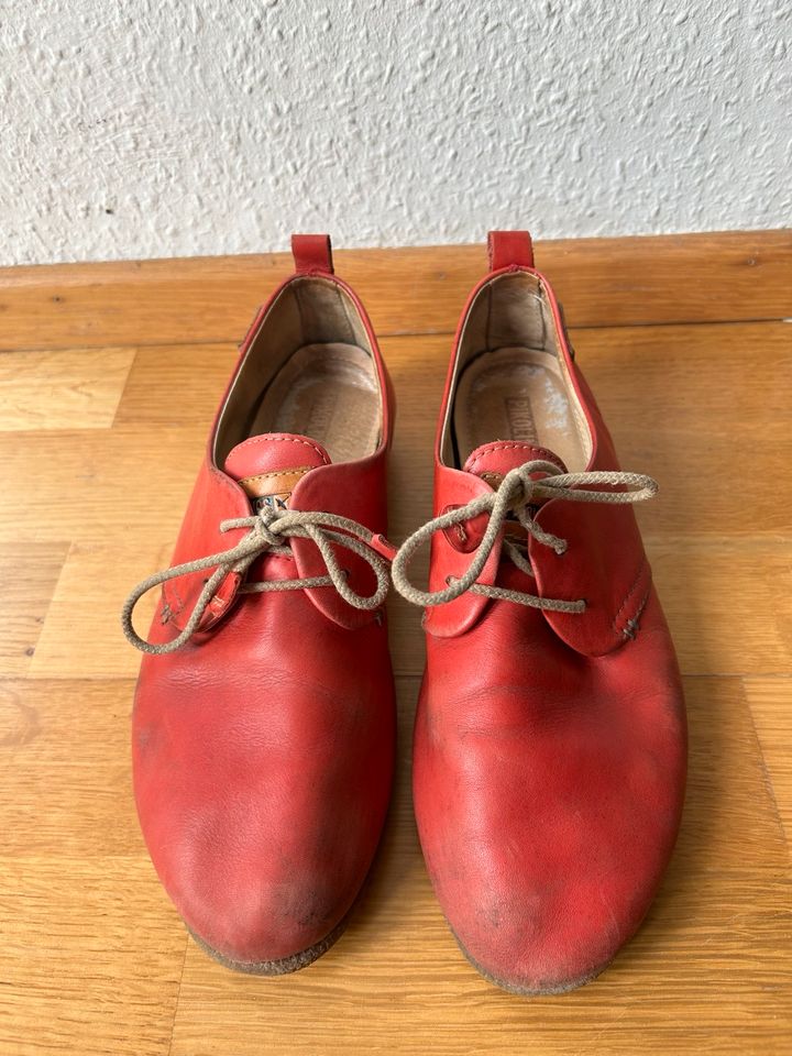 Pikolinos Halbschuh 38 rot Leder in Bochum