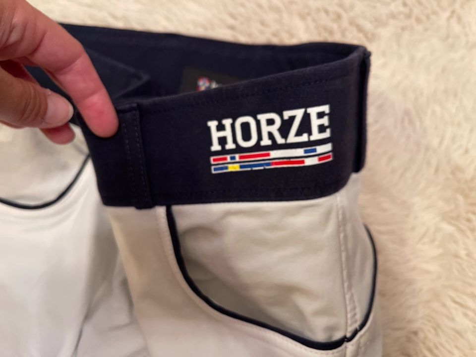 Horze Reithose Turnierreithose Turnier s 36 weis grip vollgrip in Güterglück