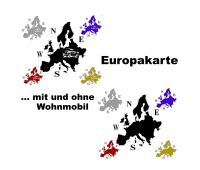 Aufkleber Europakarte in Verschiedenen Farben Niedersachsen - Bad Zwischenahn Vorschau