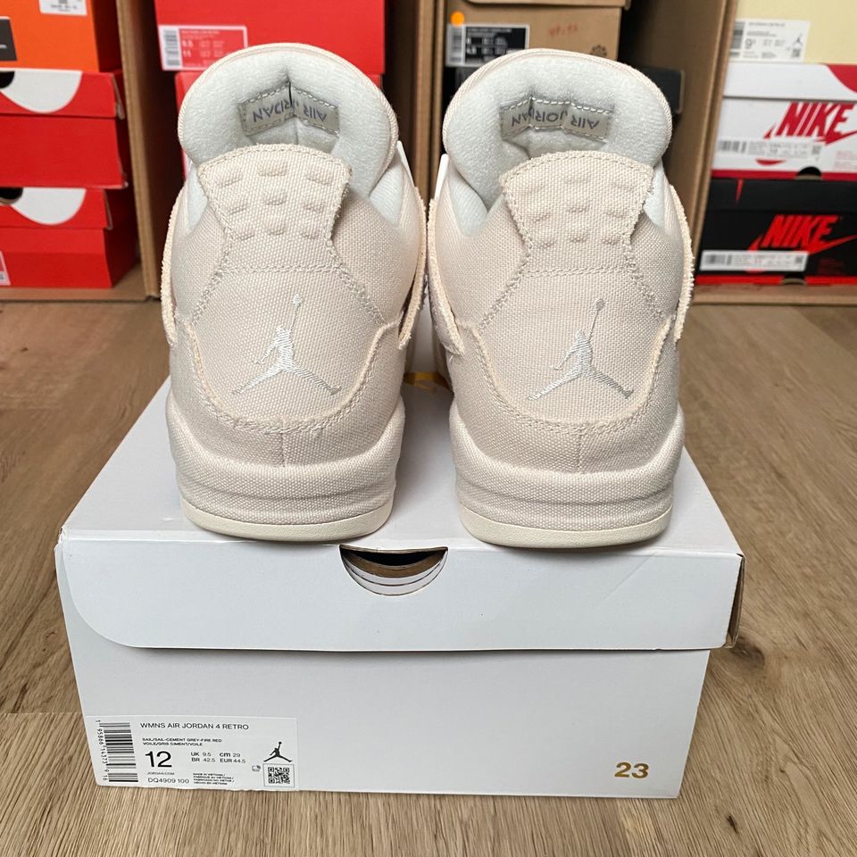 Air Jordan 4 EU44.5 Blank Canvas - Beige Weiß - Nike Sneaker Neu in Dortmund