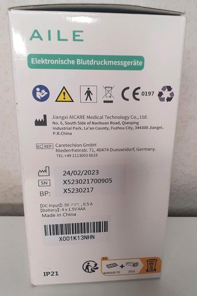 AILE X5 Blutdruckmessgerät in Baesweiler