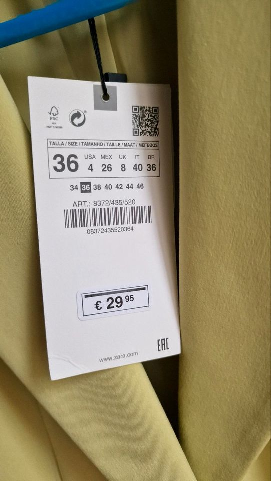 Zara Blazer, gelb, Gr. 36, neu mit Etikett in Berlin