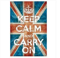 Union Jack KEEP CALM AND CARRY ON POSTER 61cmX91cm (Neu) Nordrhein-Westfalen - Dorsten Vorschau