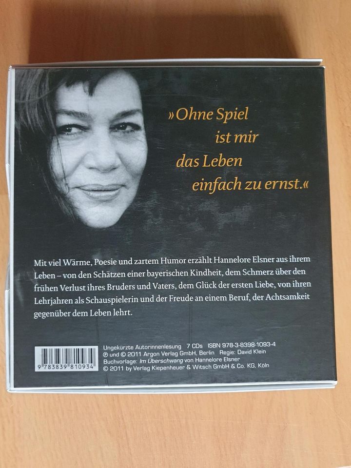 Hannelore Elsner 7 CDs - Im Überschwang- Aus meinem Leben in Breitenbach 