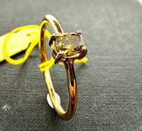 NEU Solitär Ring 585 / 14 Karat Roségold GIA fancy Diamant Nordrhein-Westfalen - Moers Vorschau