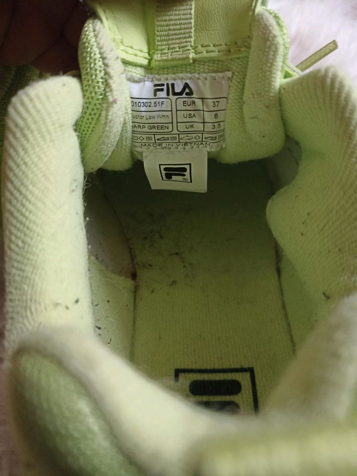 FILA  Gr.37 Disruptor kaum getragen Trendfarbe Sommer Limette in Unna