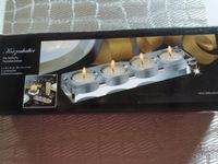 Kerzenhalter für 4 Teelichte aus schwerem Glas in Verpackung Berlin - Hellersdorf Vorschau