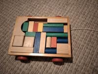 DDR Kinder Holz Baukasten Anhänger Set zum ziehen Sachsen - Grünhain-Beierfeld  Vorschau