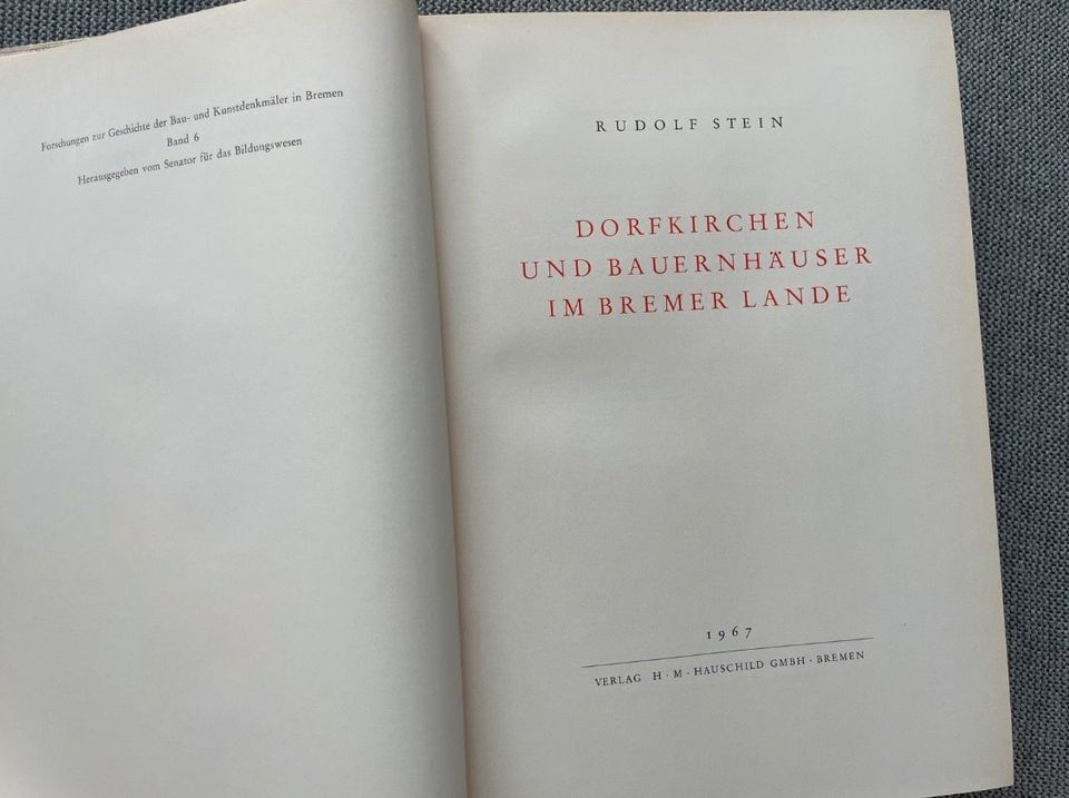 Rudolf Stein Buch Konvolut Bremen Baukunst Architektur in Bremen