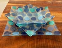 Glas Schalen Teller Trio blau Nordrhein-Westfalen - Würselen Vorschau