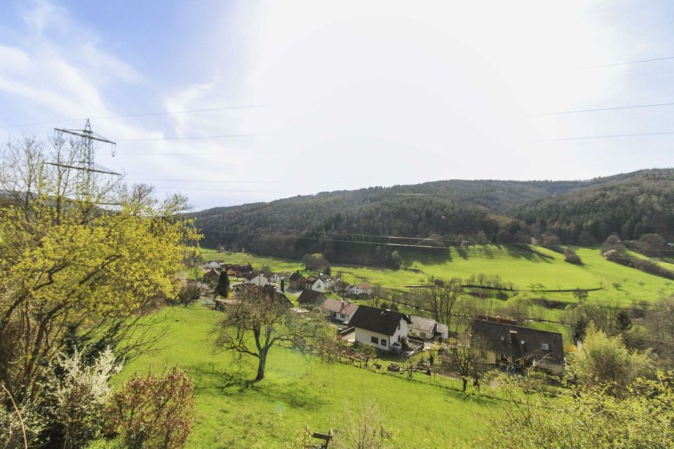 Wohnen mit Grün: EFH mit Potenzial für ZFH und toller Aussicht in naturnaher Lage von Oberzent in Oberzent