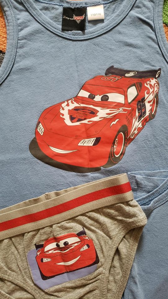 VISKOSE Disney CARS Hemd Hemden Set Slip Unterwäsche Junge Shorts in Blankenfelde-Mahlow