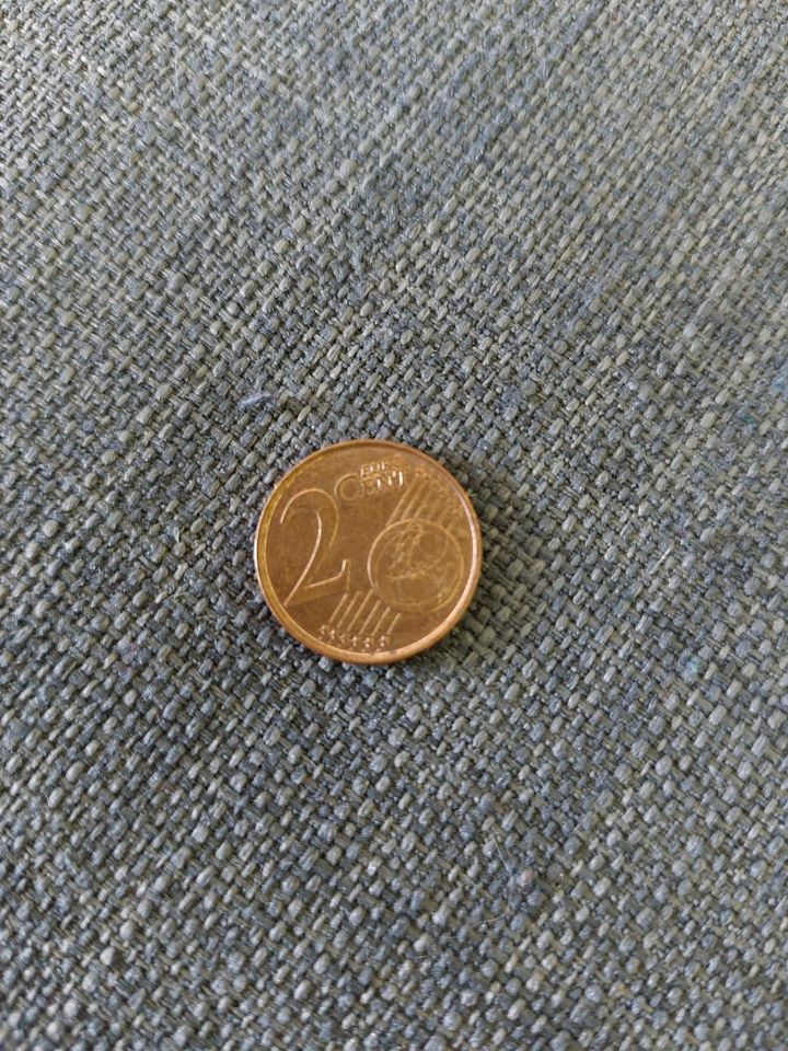 Belgische 2 Cent Münze von 2014 in Weinbach