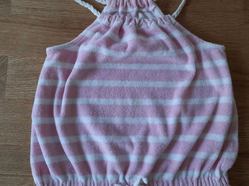 Strandkleid, Frottee-Kleid, rosa weiß, 98/104 in Olpe