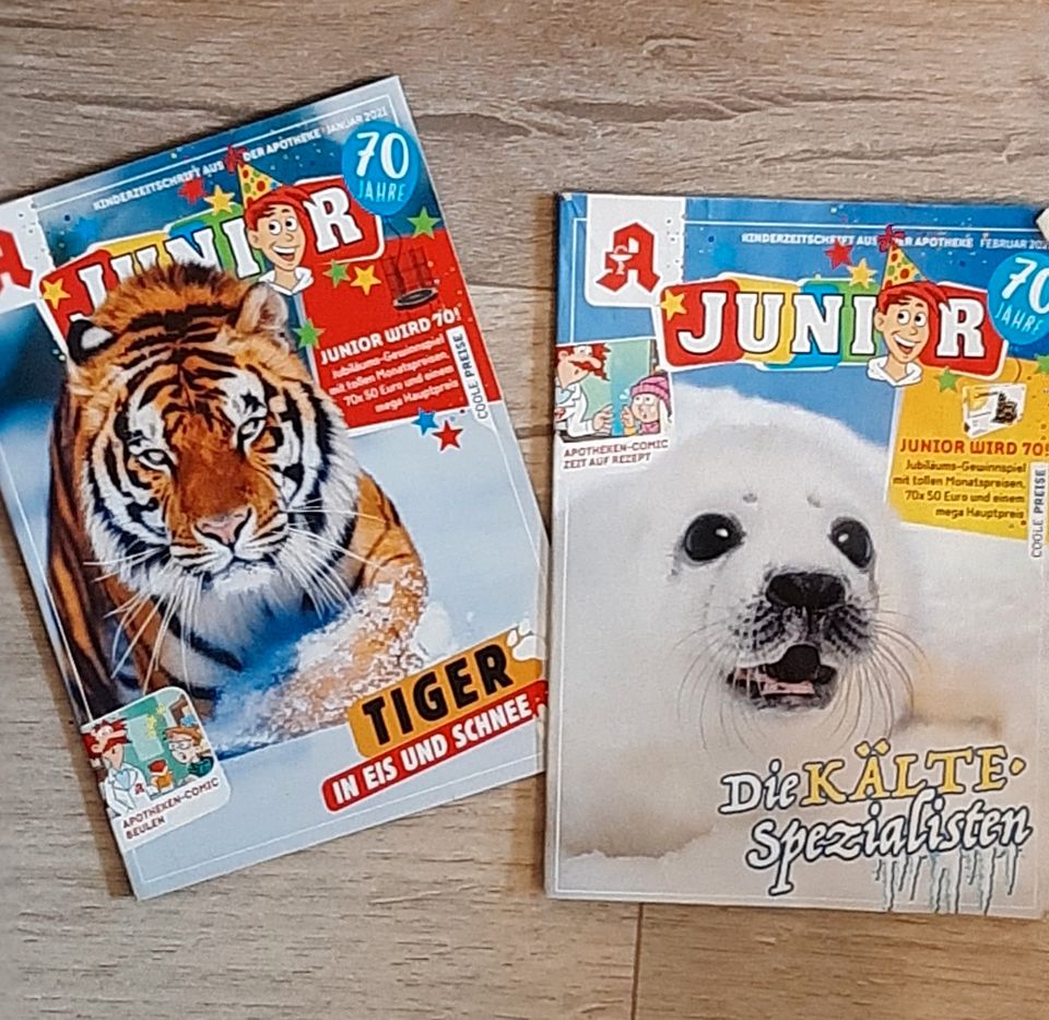 2 Apotheken Junior Hefte - Tiger und Robbe in Eis und Schnee in Werl