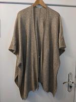 Wie neu Poncho Cardigan Strickjacke beige mit Wolle Brandenburg - Hoppegarten Vorschau
