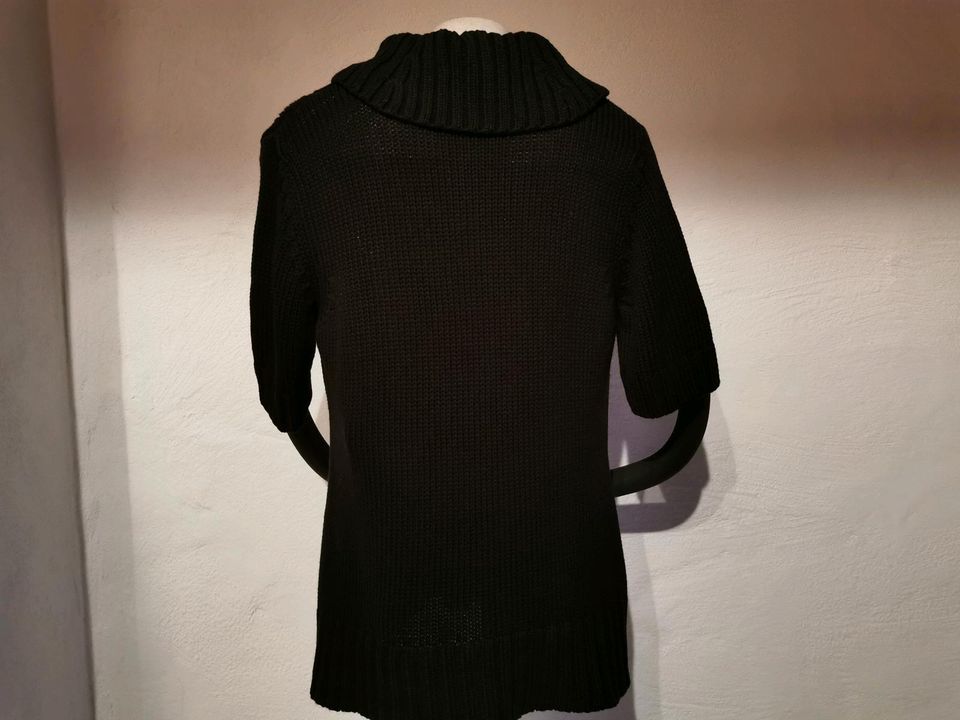 Bonita Strickshirt Pullover kurzärmlig Rollkragen schwarz Gr.L in Buxtehude