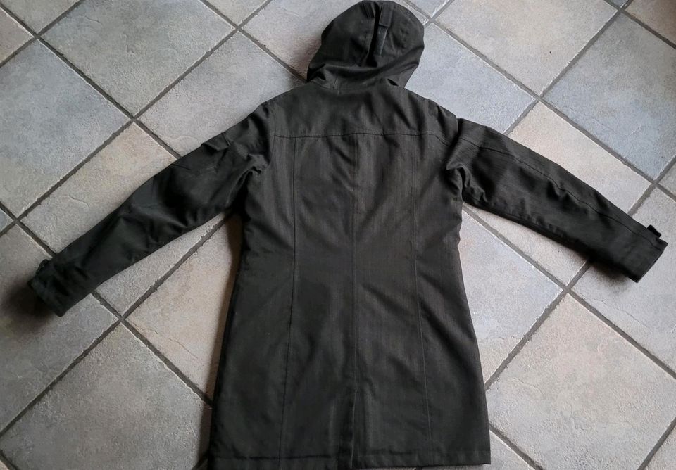 Jacke lang yale coat Mantel Vaude Größe 38 S  grün braun türkis in Schleiden